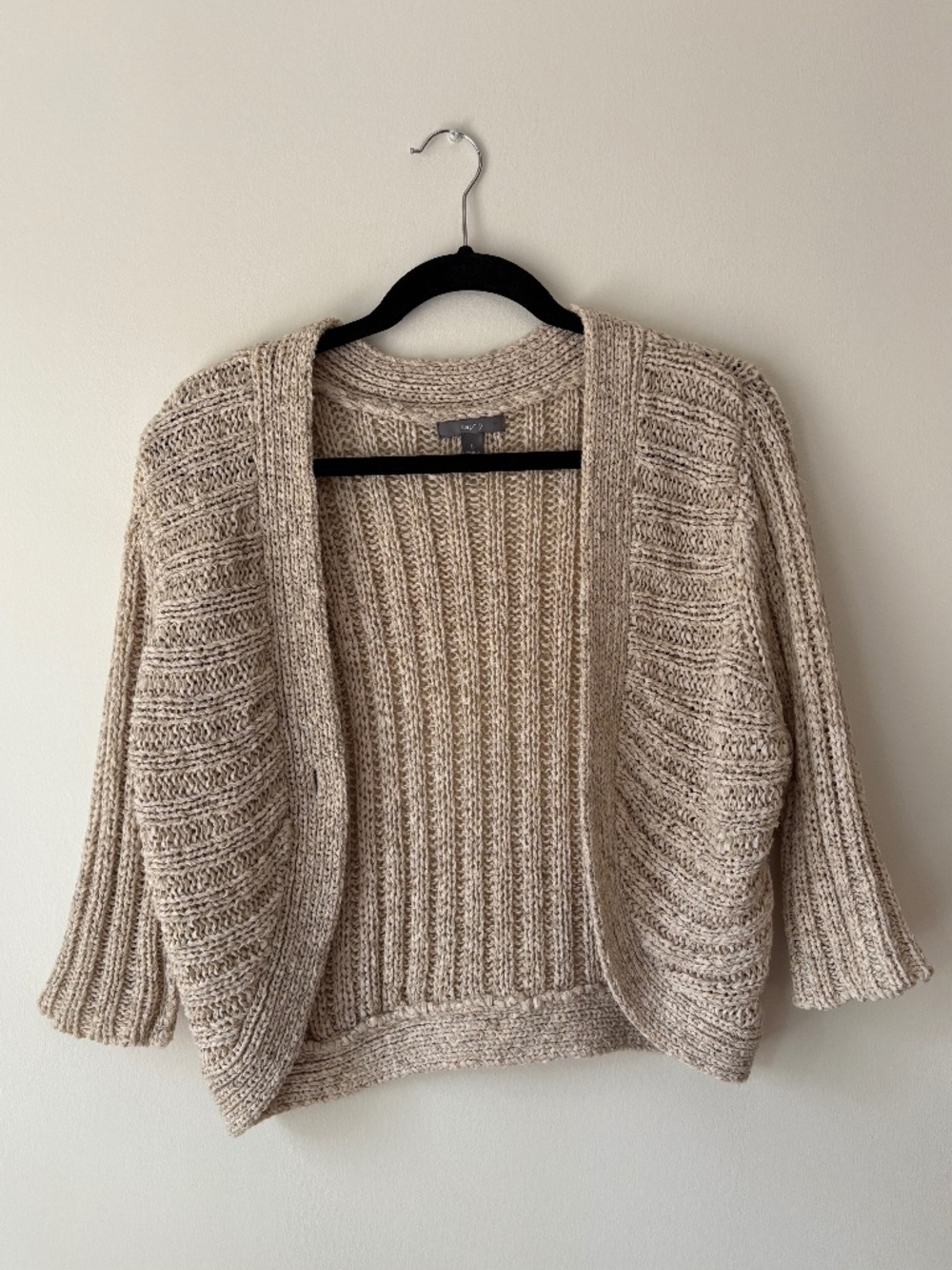 Tan sweater cardigan